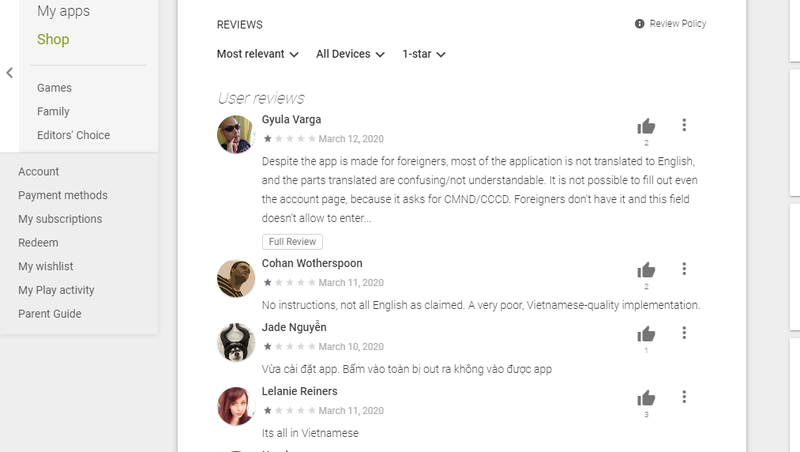 khai bao y te dien tu nguoi dung gap nhieu kho khan hinh 1
