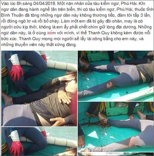 tau kiem ngu va thuyen thung lam 1 ngu dan gay chan roi xuong bien  hinh 2