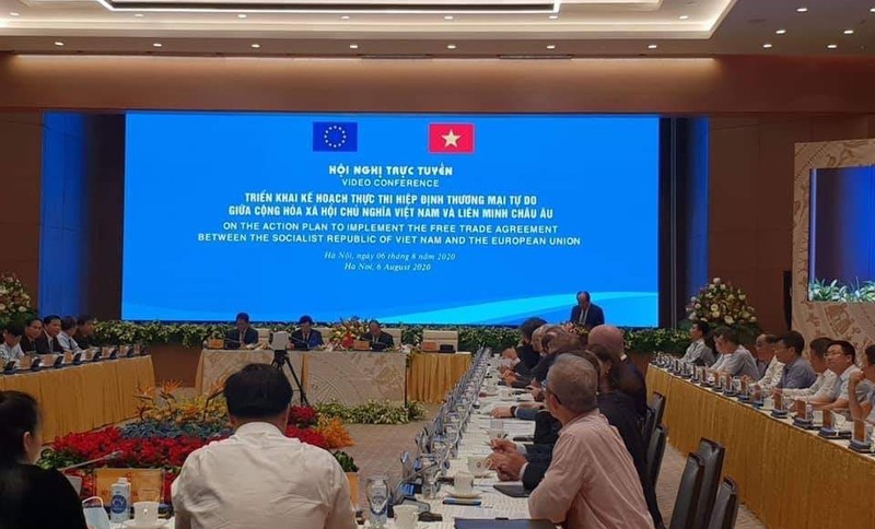 thu tuong chu tri hoi nghi truc tuyen toan quoc ve trien khai evfta hinh 1