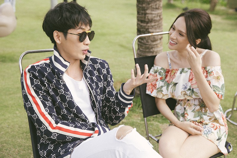 hoa hau huong giang ra mat phim dien anh dau tay dip valentine hinh 1