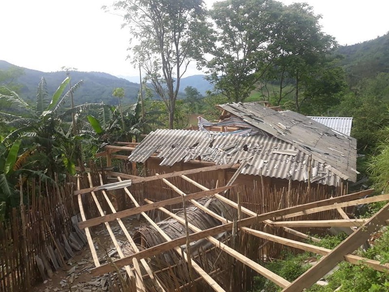 mua giong gay nhieu thiet hai tai cac tinh bac kan, cao bang hinh 1