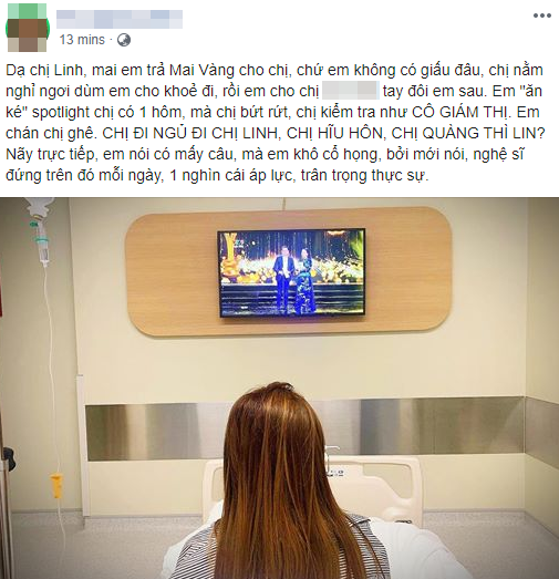 chuyen showbiz: hoang thuy linh bat ngo nhap vien khien fan lo lang hinh 1