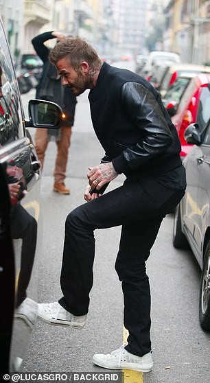 david beckham tai xuat dien trai khi ra pho an trua hinh 3