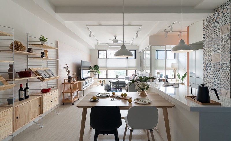 can ho 85m2 mang mau sac nhe nhang, thanh lich hinh 5