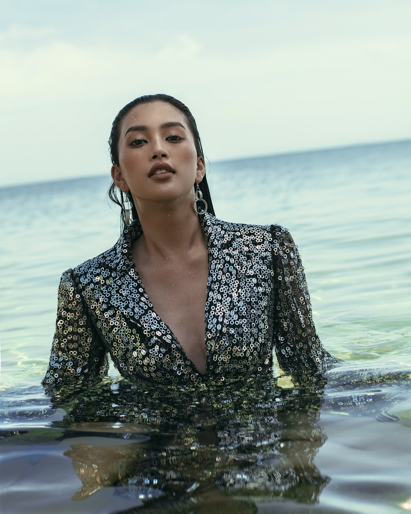 hoa hau tieu vy kieu sa, long lay giua bai bien da nang xanh ngat hinh 2