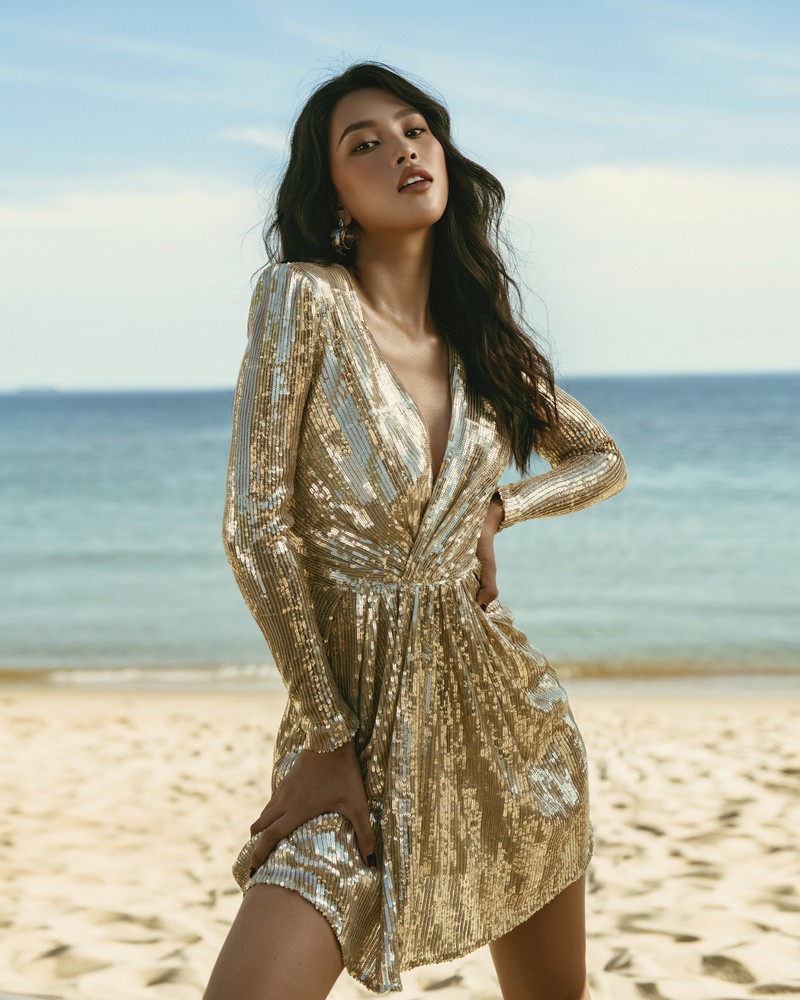 hoa hau tieu vy kieu sa, long lay giua bai bien da nang xanh ngat hinh 7