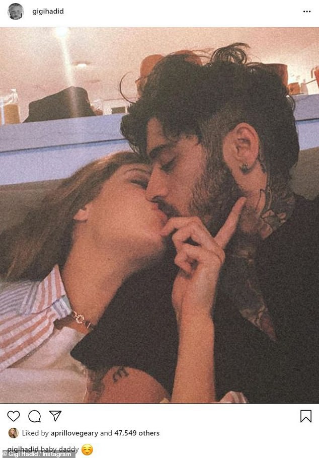 gigi hadid ngot ngao hon ban trai zayn malik sau khi xac nhan mang bau hinh 1