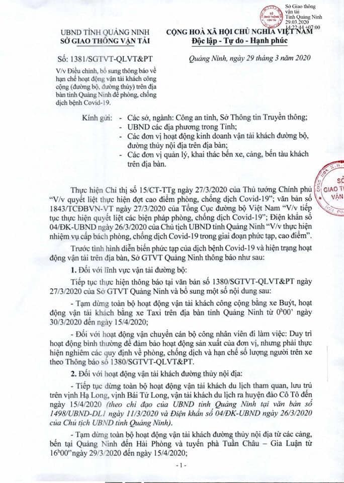 quang ninh tam dung hoat dong van tai bang xe buyt, taxi hinh 2