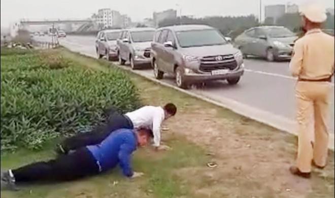 su that ve clip csgt bat tai xe chong day khi khong deo khau trang hinh 1