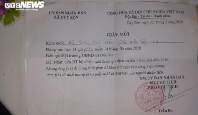 chi tien ho tro cho dan roi thu lai: can bo xa tran tinh hinh 2