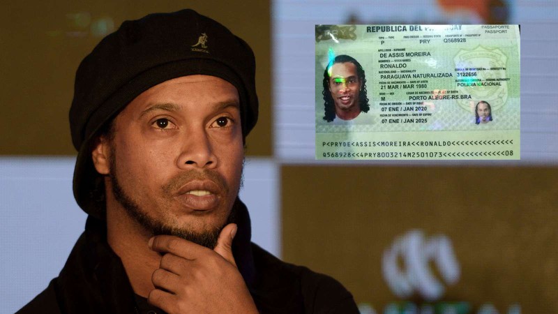 ronaldinho bi canh sat bat vi dung ho chieu gia hinh 1