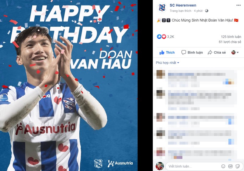 sc heerenveen chuc mung sinh nhat tro cung cua hlv park hang seo hinh 1