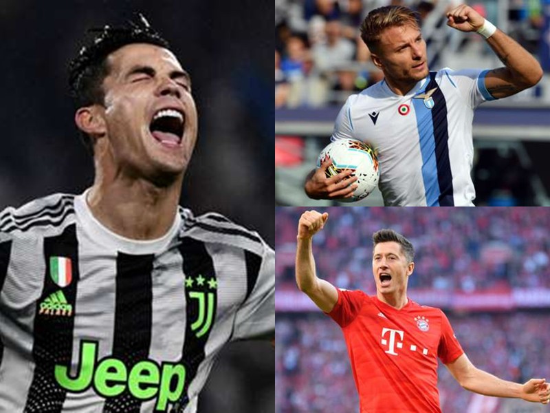 "chiec giay vang chau au" 2019/2020: ronaldo that the so voi immobile hinh 1
