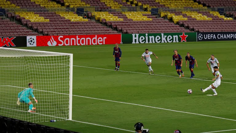 truc tiep barca vs napoli luot ve vong 1/8 champions league 2019/2020 hinh 1