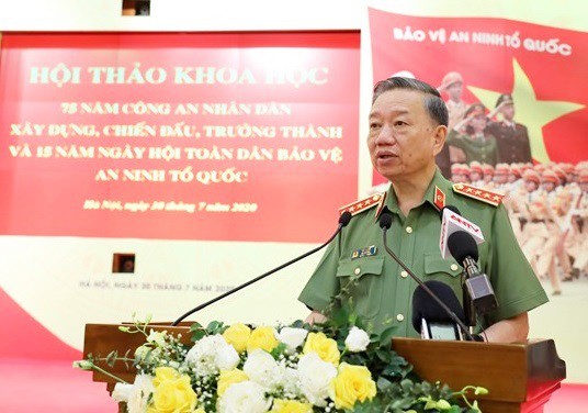 bo truong to lam: luc luong cong an la "thanh bao kiem" cua dang hinh 1